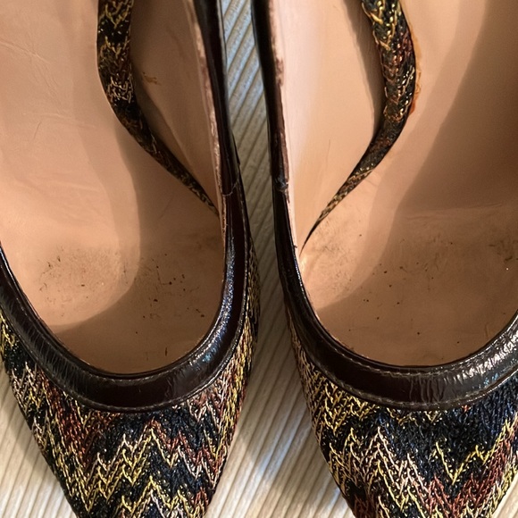 Missoni Classic Crochet Knit Platform Pump Heels - Picture 7 of 9